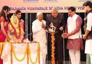 किसान के खेत से निकलता है विकसित भारत का रास्ता : उप राष्ट्रपति धनखड़, राजमाता विजयाराजे सिंधिया कृषि विश्वविद्यालय में संवाद कार्यक्रम